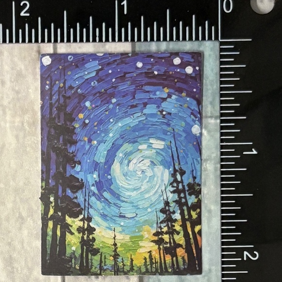 🌀10/$10🌀 Oil Painting Reusable Vinyl Sticker Decal - Picture 1 of 1